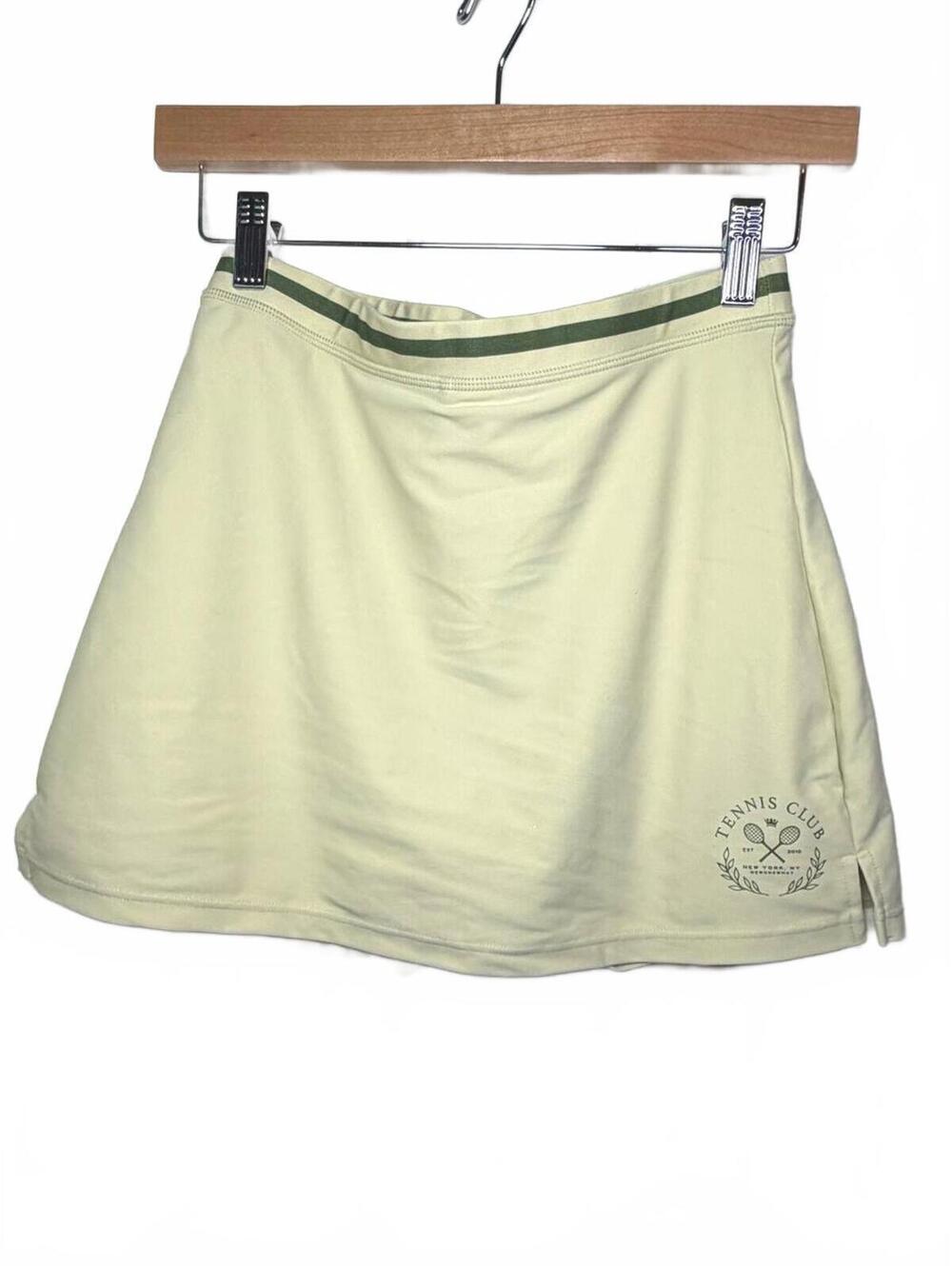 WeWoreWhat Tennis Skort M Green Athletic Mini Skirt Built In Shorts Active - Picture 2 of 8